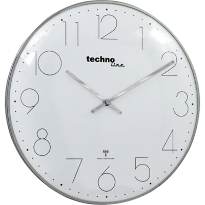 technoline Wanduhr WT 8240 chrom analog