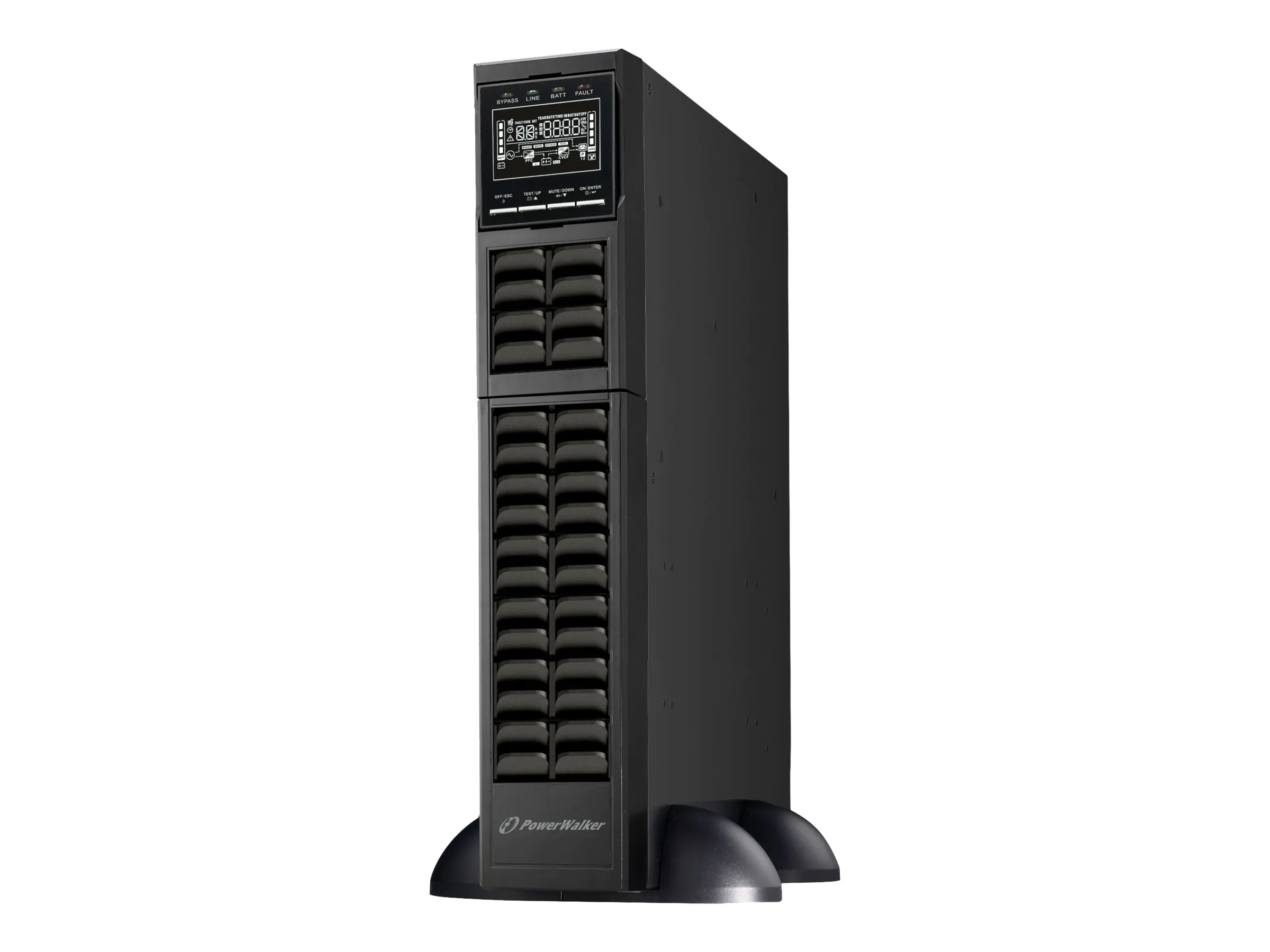 PowerWalker VFI 6000 RMGS - USV (in Rack montierbar/extern) - AC 110-300/140-300/176-300 V - 6000 Watt - 6000 VA - RS-232, USB - Ausgangsanschlüsse: 1 - 2U - 48.3 cm (19")