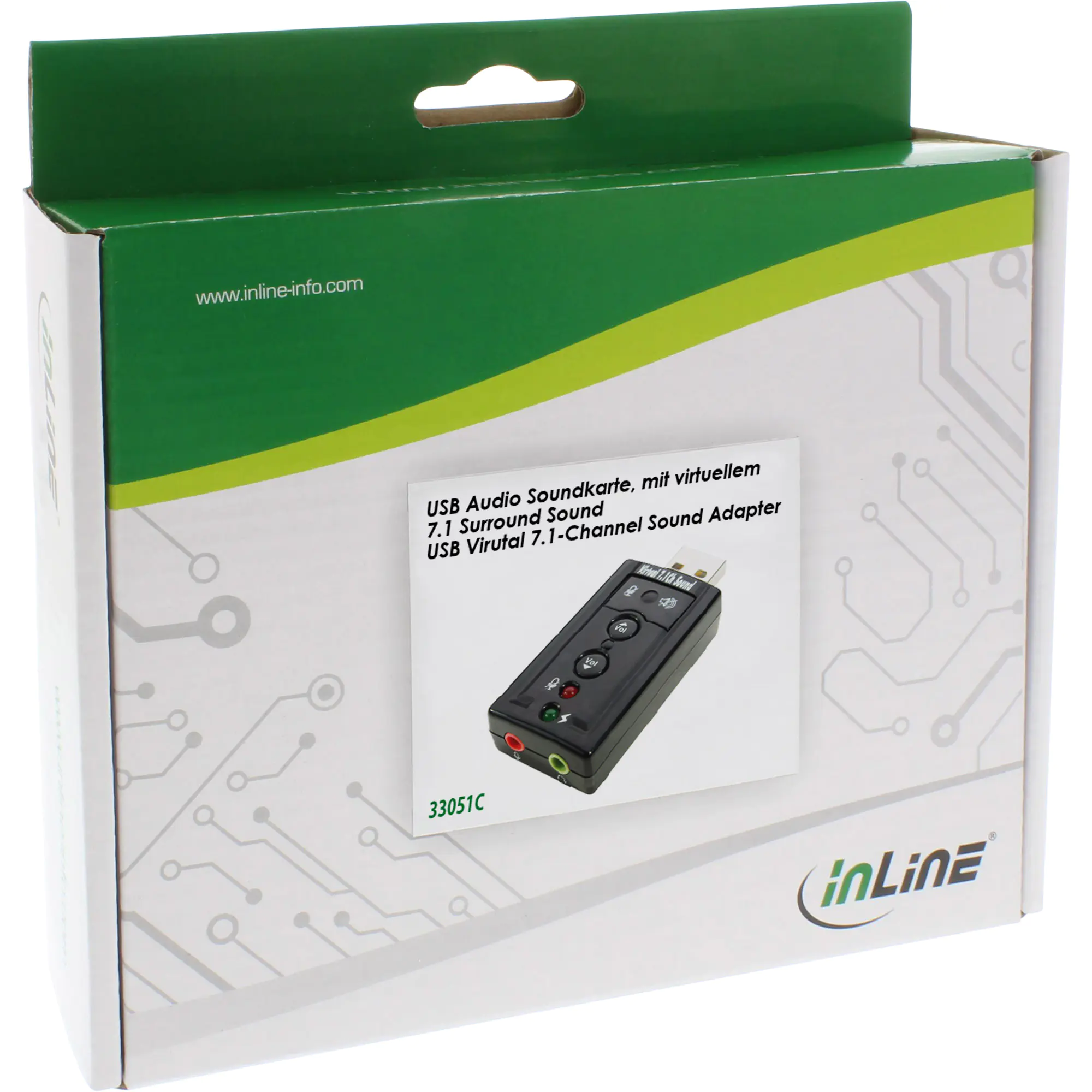 InLine - Soundkarte - 7.1 - USB 2.0 - CMedia CM108