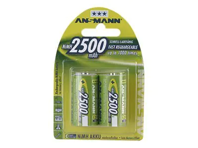 Akku NiMH 2er Blister C Baby LR14 2500 mAh