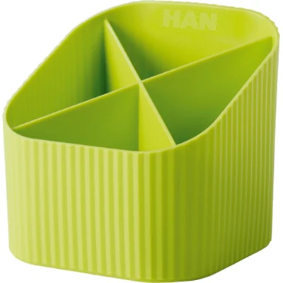 HAN Schreibtischköcher Re-X-LOOP, Limette, Kunststoff, 111 mm, 111 mm, 105 mm, 1 Stück(e) 17238-950