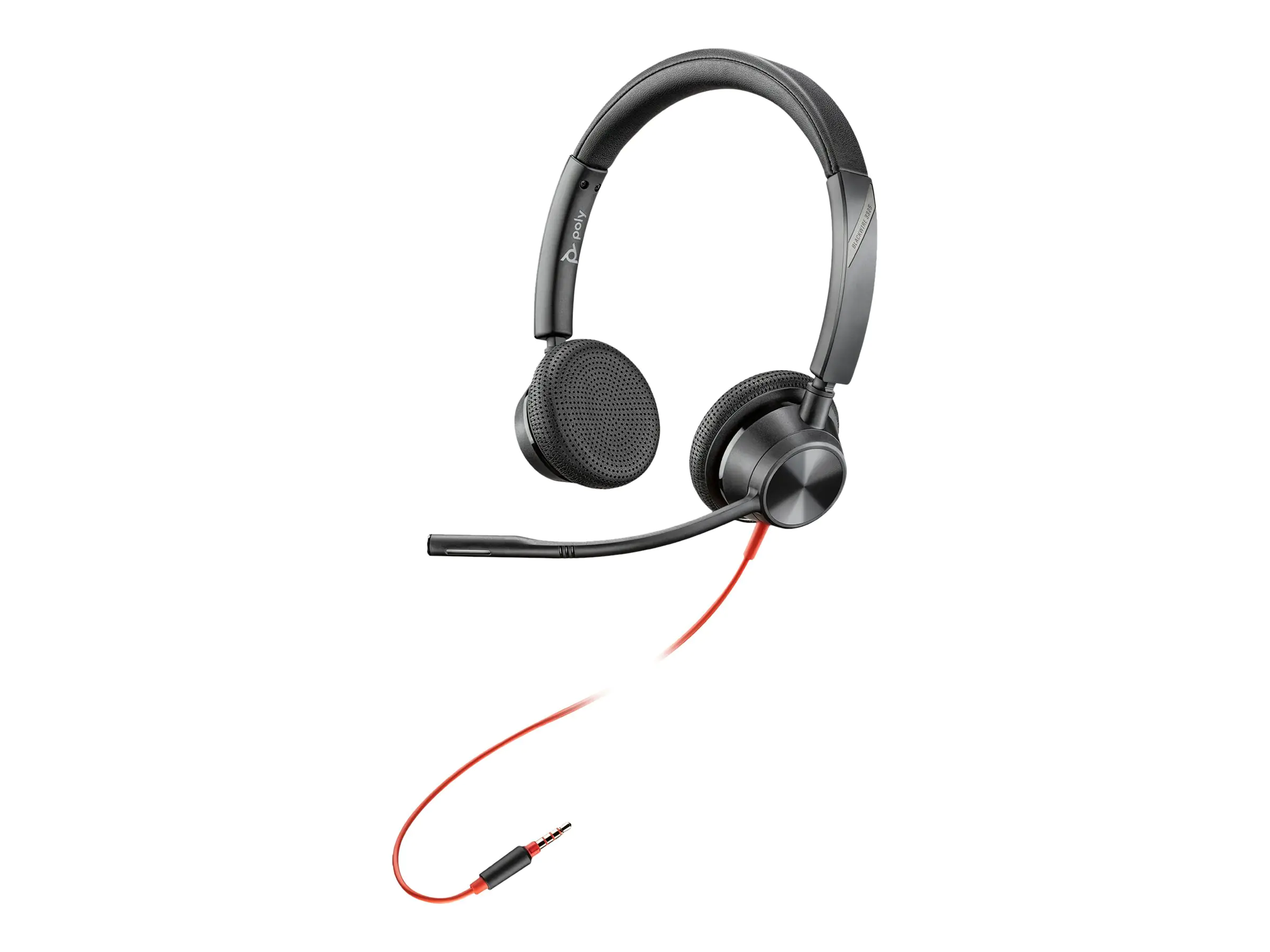 Poly Blackwire 3325 - Blackwire 3300 series - Headset - On-Ear - kabelgebunden - 3,5 mm Stecker - Schwarz