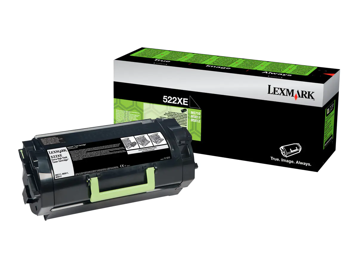 Lexmark 522XE - Besonders hohe Ergiebigkeit - Schwarz - Original - Tonerpatrone Lexmark Corporate - für Lexmark MS811dn, MS811dtn, MS811n, MS812de, MS812dn, MS812dtn Lexmark 522XE - Besonders hohe Ergiebigkeit - Schwarz - Original - Tonerpatrone Lexmark Corporate - für Lexmark MS811dn, MS811dtn, MS811n, MS812de, MS812dn, MS812dtn