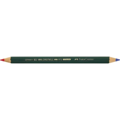 Faber-Castell Bürofarbstift Castell Color 873 rot/blau Faber-Castell Bürofarbstift Castell Color 873 rot/blau