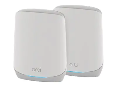 Netgear Orbi RBK762S - WLAN-System - (Router, Extender) - bis zu 465 m² - Netz 1GbE - Wi-Fi 6 - Tri-Band