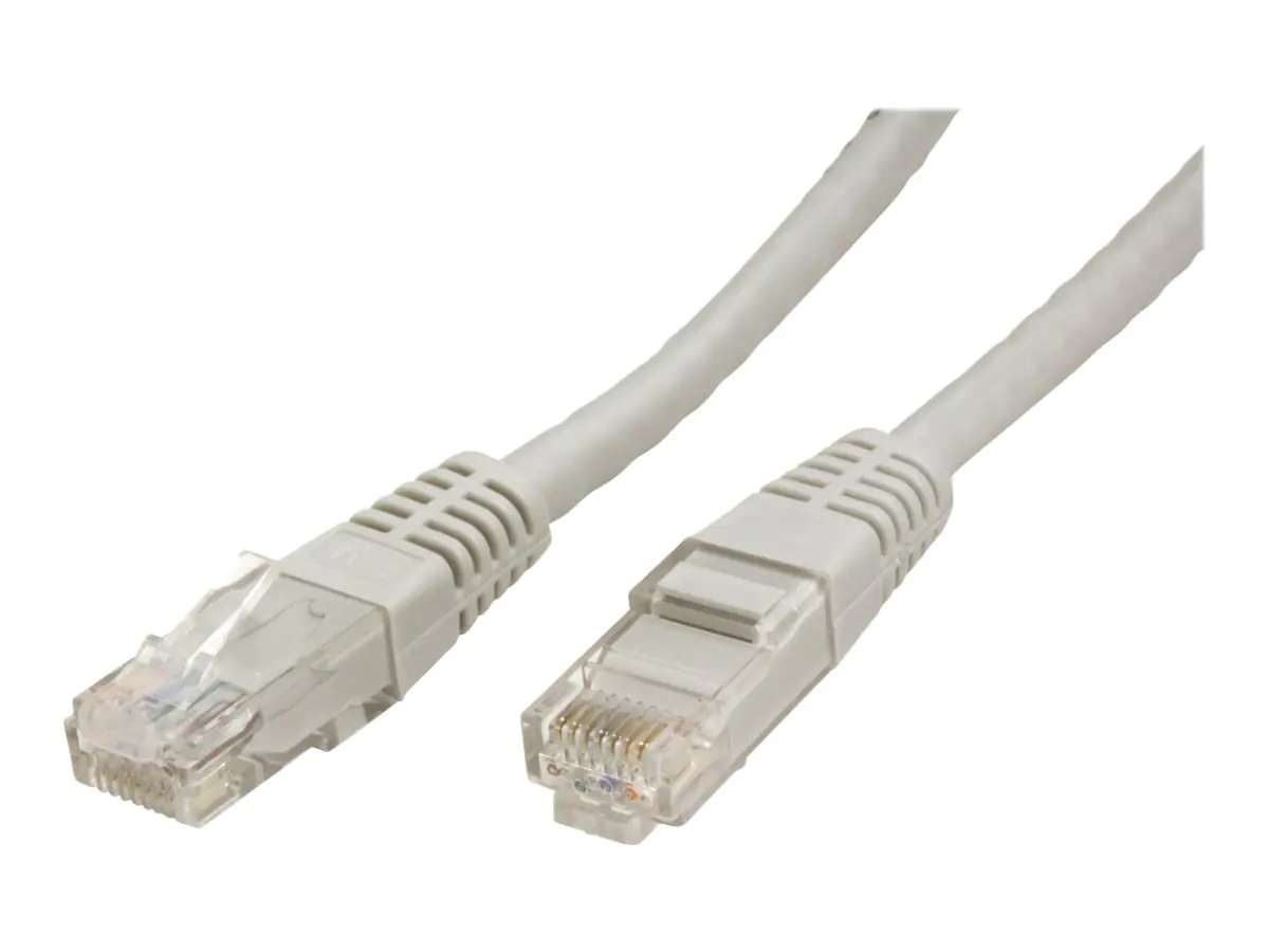 VALUE - Patch-Kabel - RJ-45 (M) zu RJ-45 (M) - 10 m - UTP - CAT 6e - geformt, verseilt - Grau