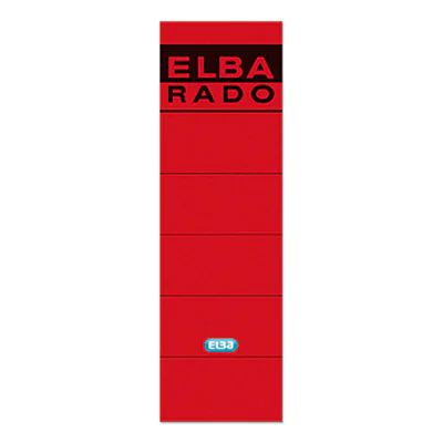 ELBA Ordneretikett 100420950 breit/kurz sk rot 10 St./Pack.