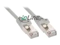 InLine - Patch-Kabel - RJ-45 (M) zu RJ-45 (M) - 1 m - SFTP - CAT 5e - Grau