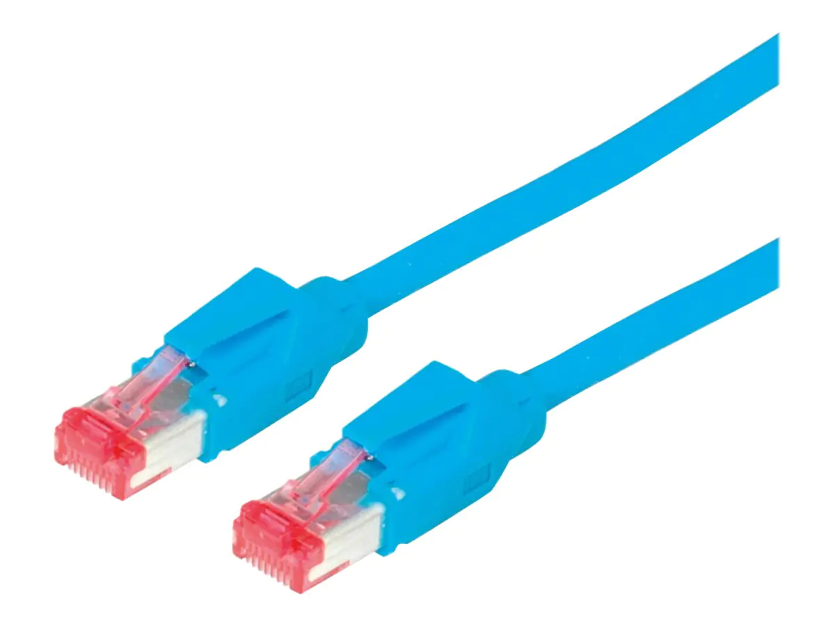 Secomp DRAKA UC600 SS27 - Patch-Kabel - RJ-45 (M) zu RJ-45 (M) - 50 cm - SSTP-Kabel - CAT 6 - halogenfrei - Blau