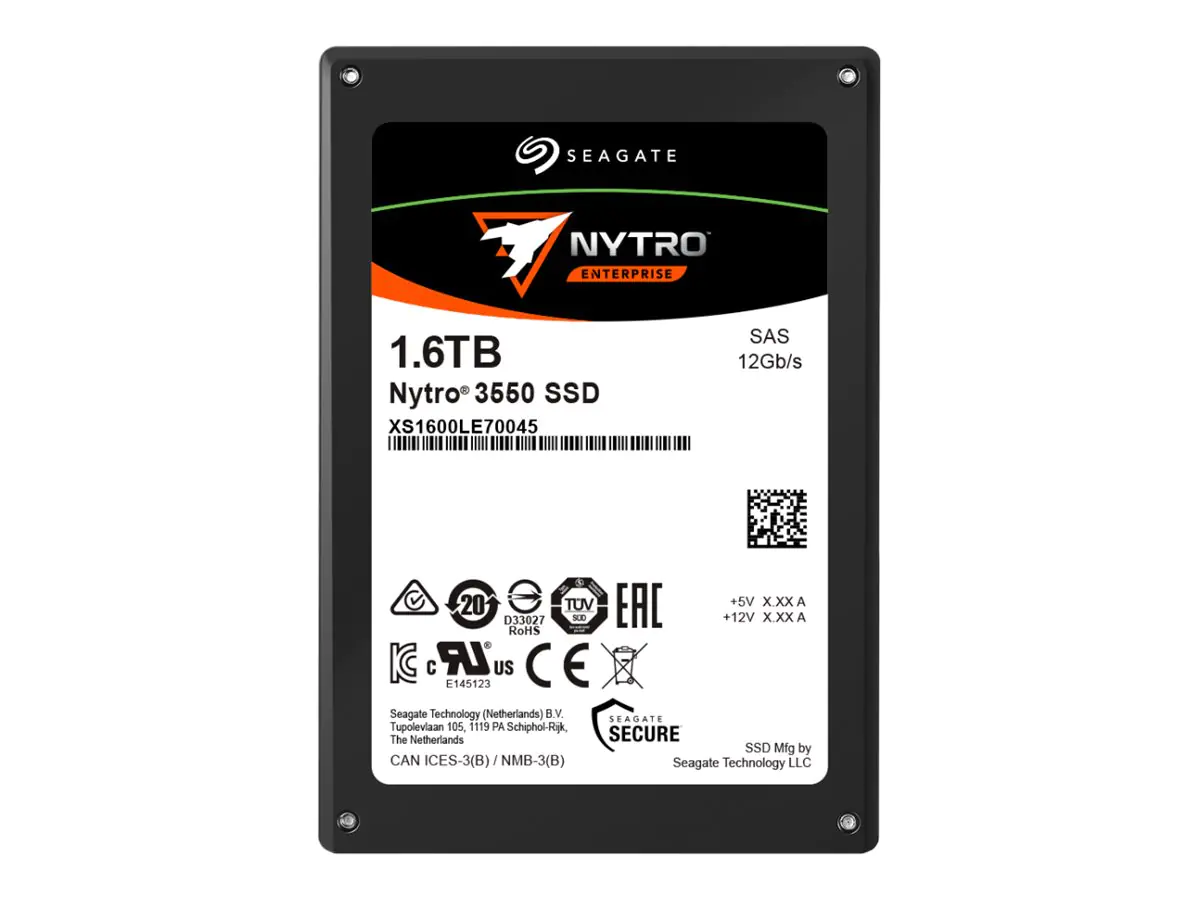 Seagate Nytro 3550 XS1600LE70045 - SSD - Mixed Workloads - 1.6 TB - intern - 2.5" (6.4 cm) - SAS 12Gb/s