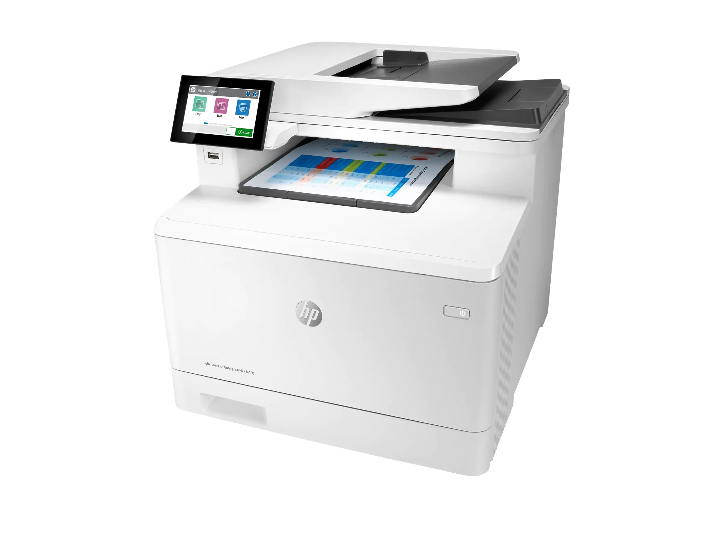 HP Color LaserJet Enterprise MFP M480f - Multifunktionsdrucker - Farbe - Laser - Legal (216 x 356 mm) 3QA55A#B19