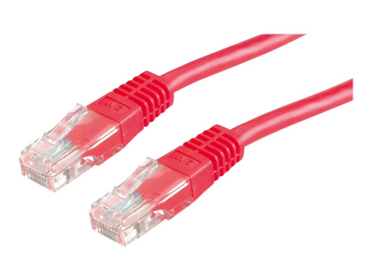 Roline - Patch-Kabel - RJ-45 (M) zu RJ-45 (M) - 1 m - UTP - CAT 5e - Rot