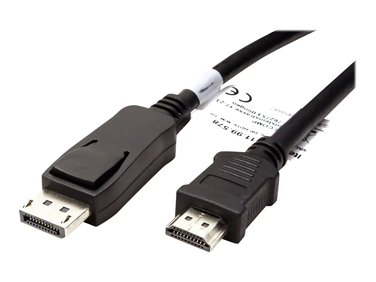 VALUE Adapterkabel - DisplayPort männlich zu 11.99.5780