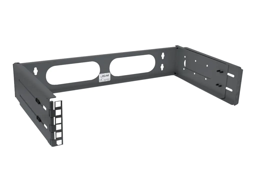 InLine - Schrank - geeignet für Wandmontage - RAL 9005, Deep Black - 2U - 48.3 cm (19")