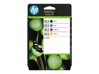 HP 953 - 4er-Pack - Schwarz, Gelb, Cyan, Magenta - original - Tintenpatrone - für Officejet Pro 7740, 7740 Wide Format, 8210, 8216, 8218, 8710, 8715, 8720, 8725, 8730, 8740