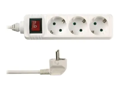 REV Ritter REV - Steckdosenleiste - Wechselstrom 250 V - 3500 Watt - Eingabe, Eingang 2-polig - Ausgangsanschlüsse: 3 (2-polig) 512351555