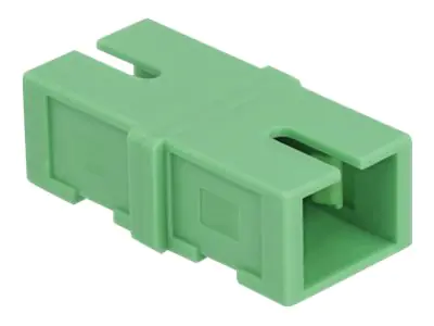 Delock - Netzwerkkoppler - SC Single-Modus (W) zu SC Single-Modus (W) - Glasfaser - grün (Packung mit 4)