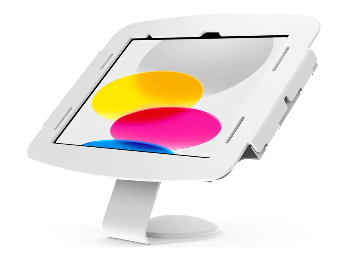 Compulocks iPad mini 8.3" Space Enclosure Core Counter Stand or Wall Mount - Befestigungskit (Aufstellung) - 45° Betrachtungswinkel - für Tablett - verriegelbar - Aluminium, Stahl - weiß - Bildschirmgröße: 21.1 cm (8.3") - Montageschnittstelle: 100 x 100