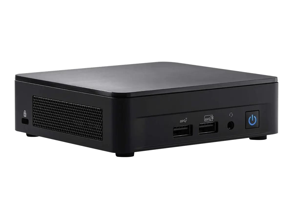 Intel Next Unit of Computing 12 Pro Kit - NUC12WSKI7 - Barebone - Slim Chassis - 1 x Core i7 1260P - RAM 0 GB - Intel Iris Xe Grafikkarte - 1GbE, 2.5GbE, Wi-Fi 6, Bluetooth 5.3 - WLAN: 802.11a/b/g/n/ac/ax, Bluetooth 5.3