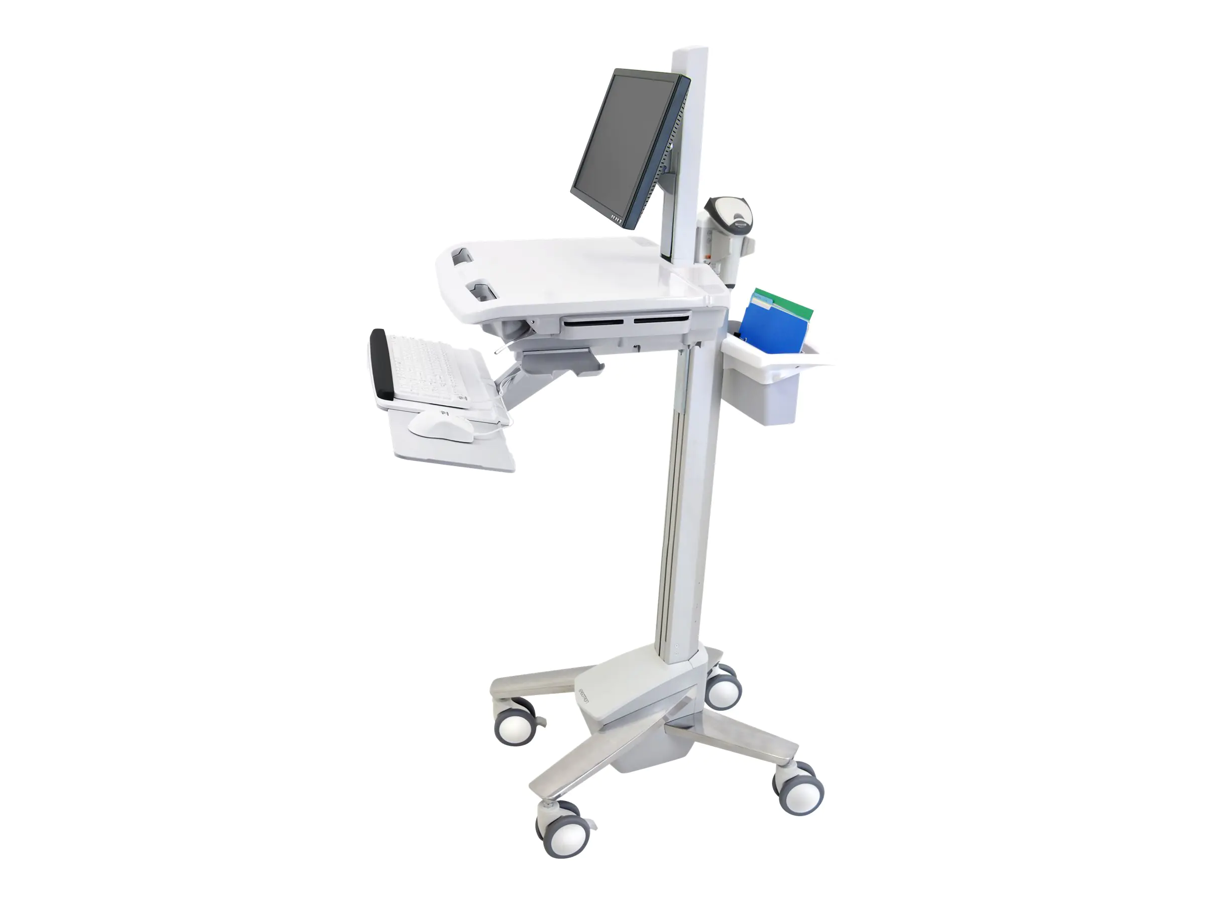 Ergotron Wagen - für LCD-Display / PC-Ausrüstung - medizinisch - Kunststoff, Aluminium, verzinker
