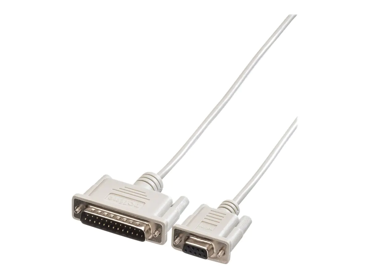Roline - Kabel seriell - DB-9 (W) zu DB-25 (M) - 1.8 m Roline - Kabel seriell - DB-9 (W) zu DB-25 (M) - 1.8 m