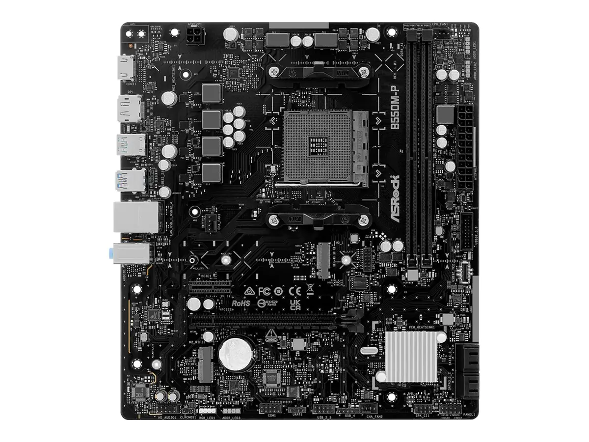 ASRock B550M-P AM4 mATX 90-MXBV10-A0UAYZ - AMD Sockel AM4 (Ryzen) - Micro/Mini/Flex-ATX