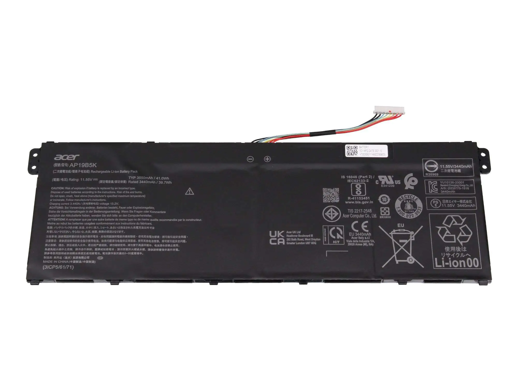 Acer Battery POLY MAIN - Batterie - 3.550 mAh KT.00305.011