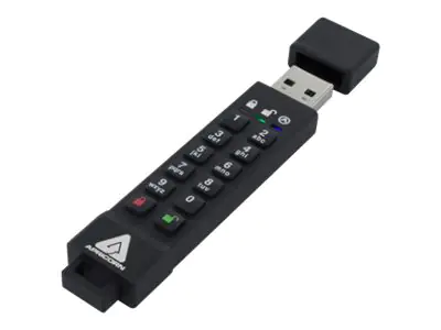 Apricorn Aegis Secure Key 3NX - USB-Flash-Laufwerk - verschlüsselt - 8 GB - USB 3.1 Gen 1 - FIPS 140-2 Level 3