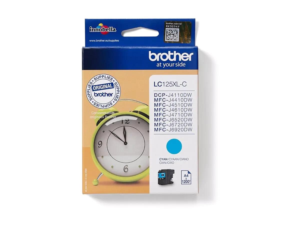 Brother LC125XLC - Sehr hohe Ergiebigkeit - Cyan - Original - Tintenpatrone - für Brother DCP-J4110, MFC-J4410, J4510, J4610, J4710, J6520, J6720, J6920