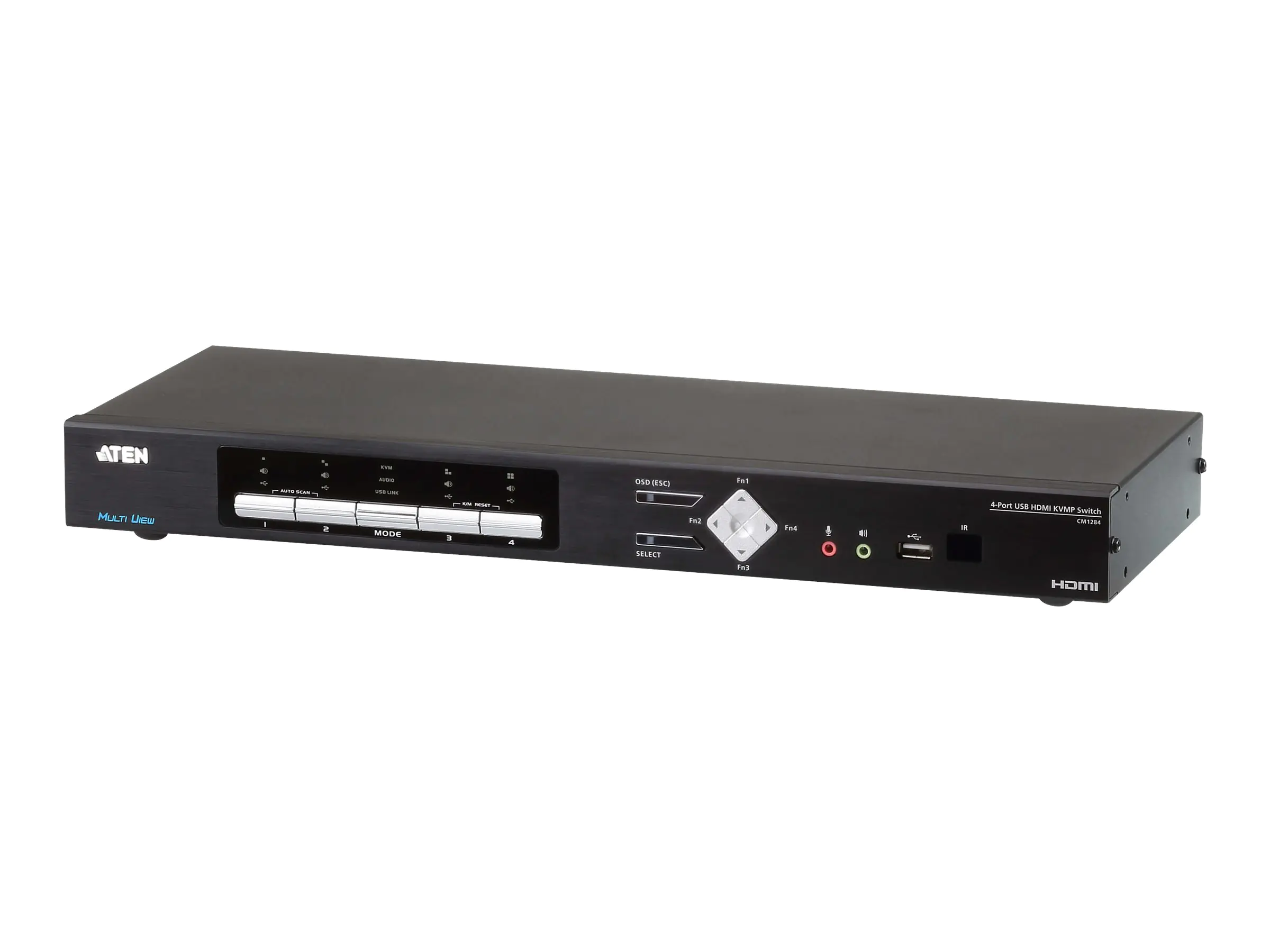 ATEN Multi-View KVMP CM1284 - KVM-/Audio-/USB-Switch - 4 x KVM/Audio/USB - 1 lokaler Benutzer - Desktop - AC 100 - 240 V