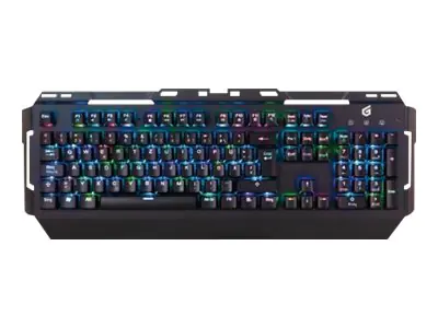 Conceptronic KRONIC - Tastatur - Hintergrundbeleuchtung - USB - Deutsch - Tastenschalter: blauer Schalter - Schwarz
