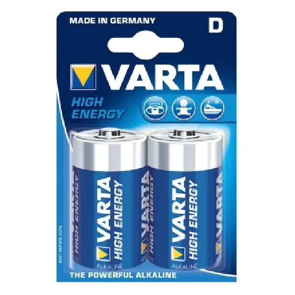 Varta Batterie High Energy D Mono LR20 1,5V 2er Blister Alkaline 04920 Varta Batterie High Energy D Mono LR20 1,5V 2er Blister Alkaline 04920