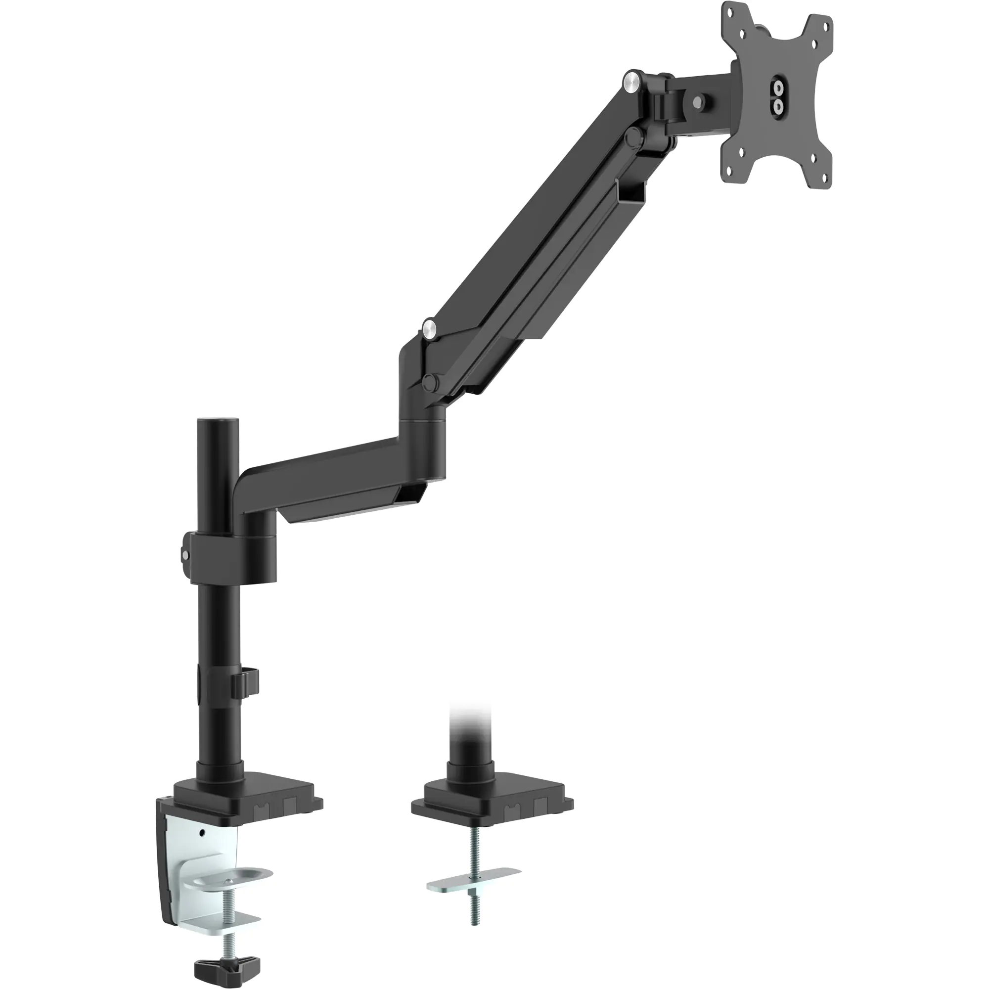 InLine - Befestigungskit - für LCD-Display - Aluminium - Schwarz - Bildschirmgröße: 43.2-81.3 cm (17"-32") - Tischmontage