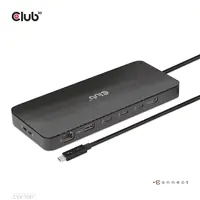 Club 3D - Dockingstation - USB-C / Thunderbolt 3 / Thunderbolt 4 - 3 x Thunderbolt 4 - 1GbE - 140 Watt