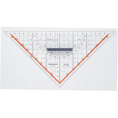 RUMOLD Zeichendreieck 1054 25cm Acrylglas transparent RUMOLD Zeichendreieck 1054 25cm Acrylglas transparent