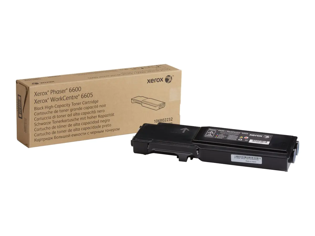 Xerox Phaser 6600 - Mit hoher Kapazität - Schwarz - Original - Tonerpatrone - für Phaser 6600; WorkCentre 6605 Xerox Phaser 6600 - Mit hoher Kapazität - Schwarz - Original - Tonerpatrone - für Phaser 6600; WorkCentre 6605