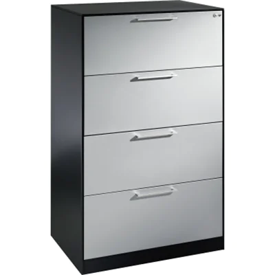 C+P Hängeregistraturschrank Asisto 146223412S10072 A4 2bahnig sgr/lgr