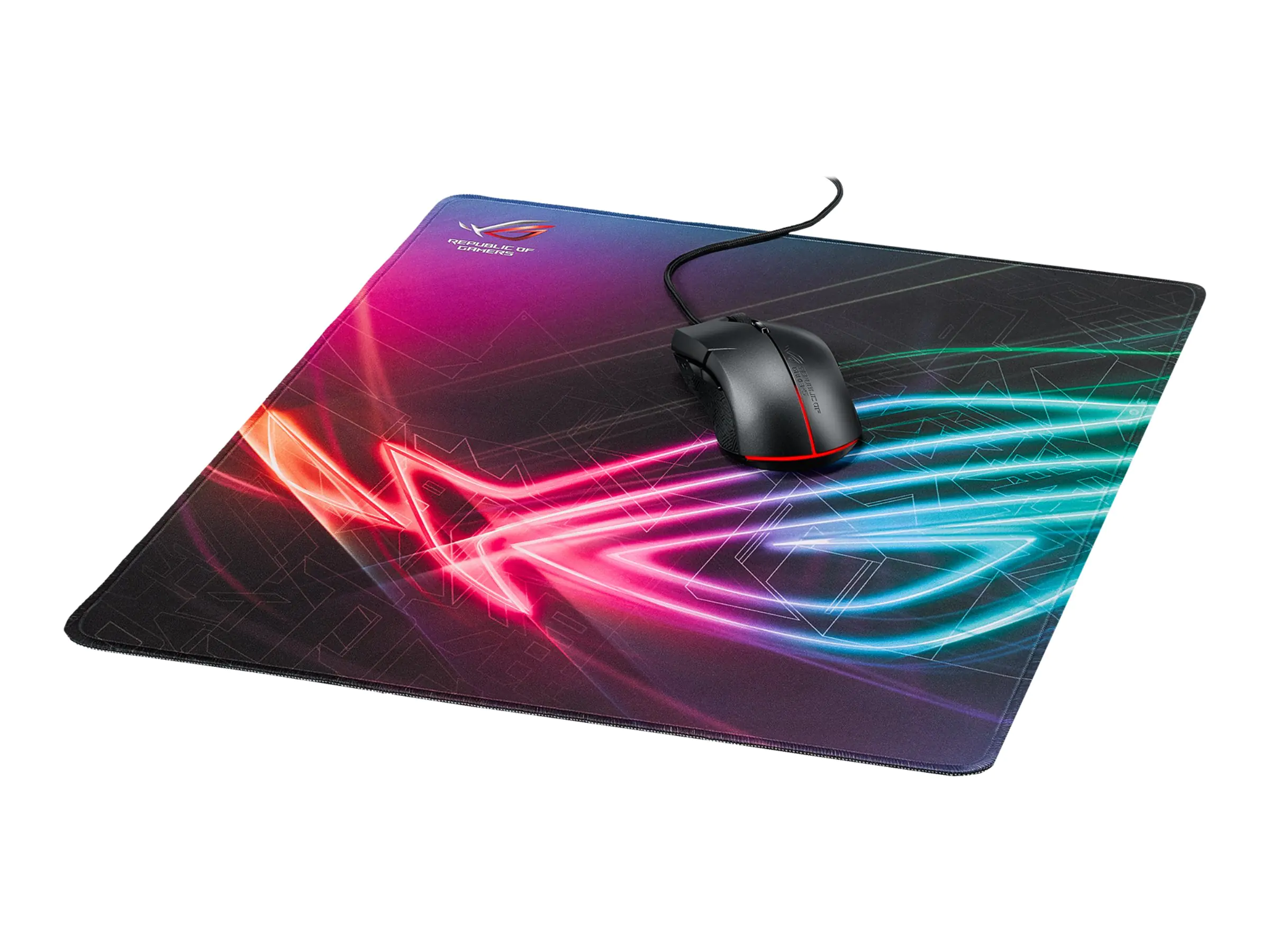 ASUS ROG STRIX EDGE - Mauspad - vierfarbig - für ROG Strix G15; ROG Zephyrus G14; TUF Gaming F15; F17; FX505; TUF505; ZenBook 13; 14