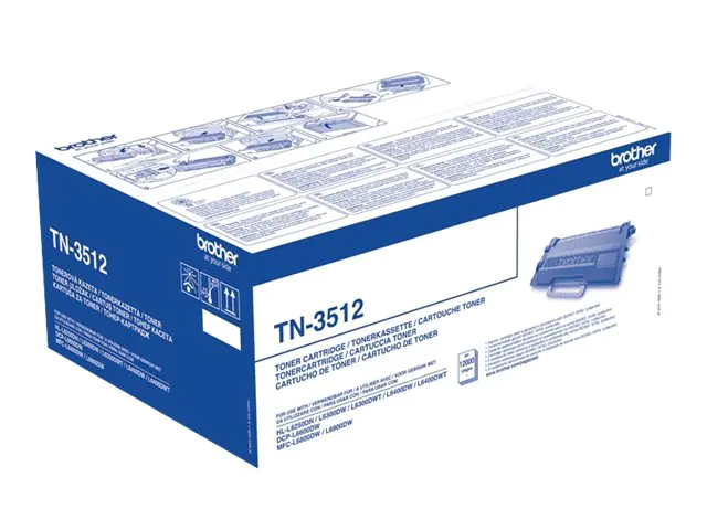 Brother TN3512 - Schwarz - Original - Tonerpatrone - für Brother DCP-L6600, HL-L6250, L6300, L6400, L6450, MFC-L6800, L6900, L6950, L6970