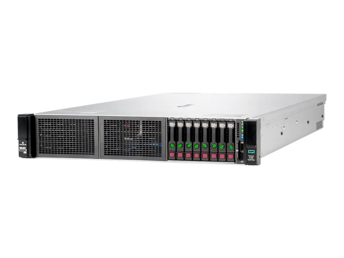 HPE ProLiant DL385 Gen10 Plus - Server - Rack-Montage - 2U - zweiweg - 2 x EPYC 7402 / 2.8 GHz - RAM 32 GB - SAS - Hot-Swap 6.4 cm (2.5") Schacht/Schächte - keine HDD - 1GbE - Monitor: keiner