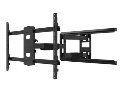 B-TECH Wandhalterung 600x400 -45kg bis 75''/neig/swivel/schwarz - Zubehör TFT/LCD-TV