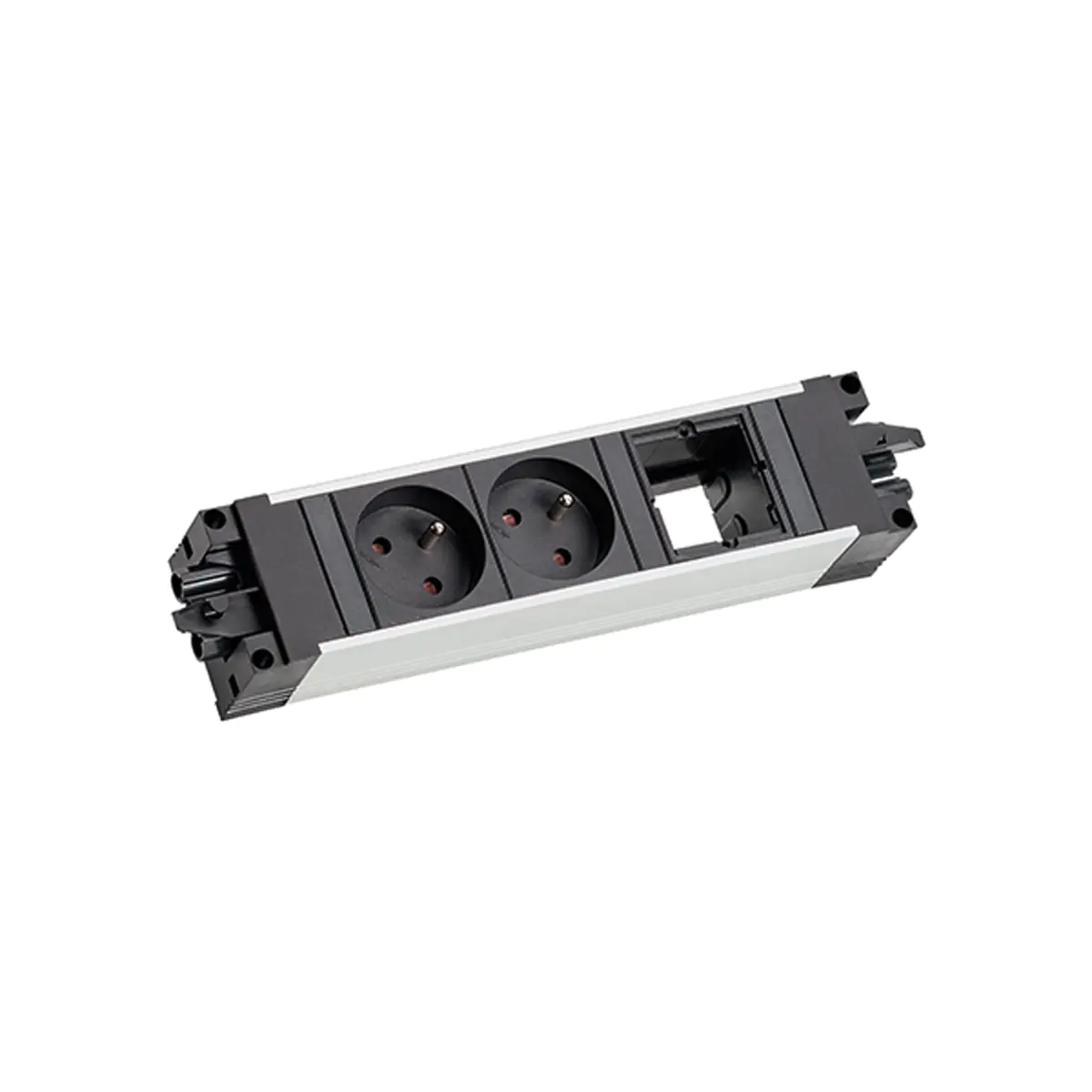 Bachmann Steckdosenleiste STEP ALU 2XUTE 1XCM Bachmann Steckdosenleiste STEP ALU 2XUTE 1XCM