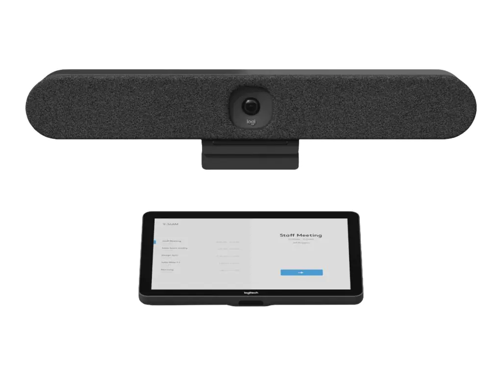 Logitech Tap IP Appliance Room Solutions Huddle + Small Rooms - Kit für Videokonferenzen (Logitech Rally Bar Huddle, Logitech Tap IP) - Graphite