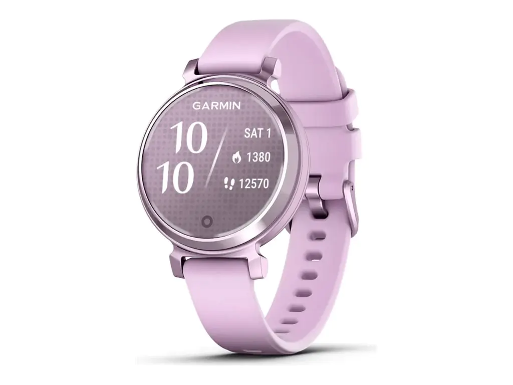 Garmin Lily 2 - Metallic lilac - intelligente Uhr mit Band - Silikon - Flieder - Handgelenkgröße: 110-175 mm - einfarbig - Bluetooth - 24.4 g Garmin Lily 2 - Metallic lilac - intelligente Uhr mit Band - Silikon - Flieder - Handgelenkgröße: 110-175 mm - einfarbig - Bluetooth - 24.4 g