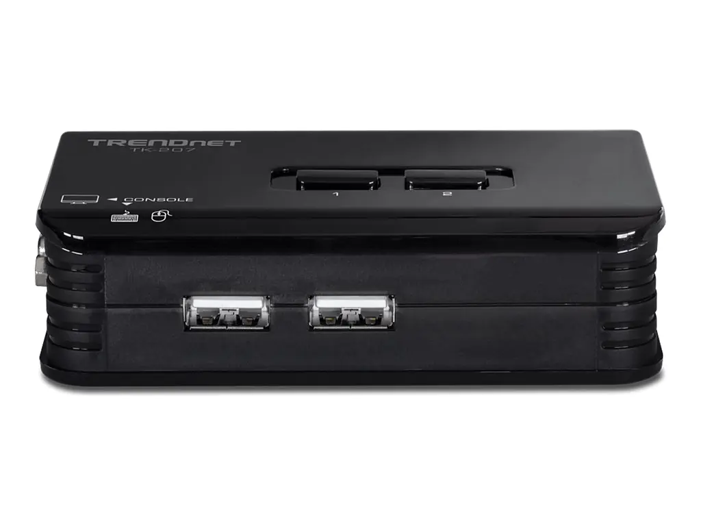 TRENDnet TK 207K - KVM-Switch - 2 x KVM port(s) - 1 lokaler Benutzer - Desktop