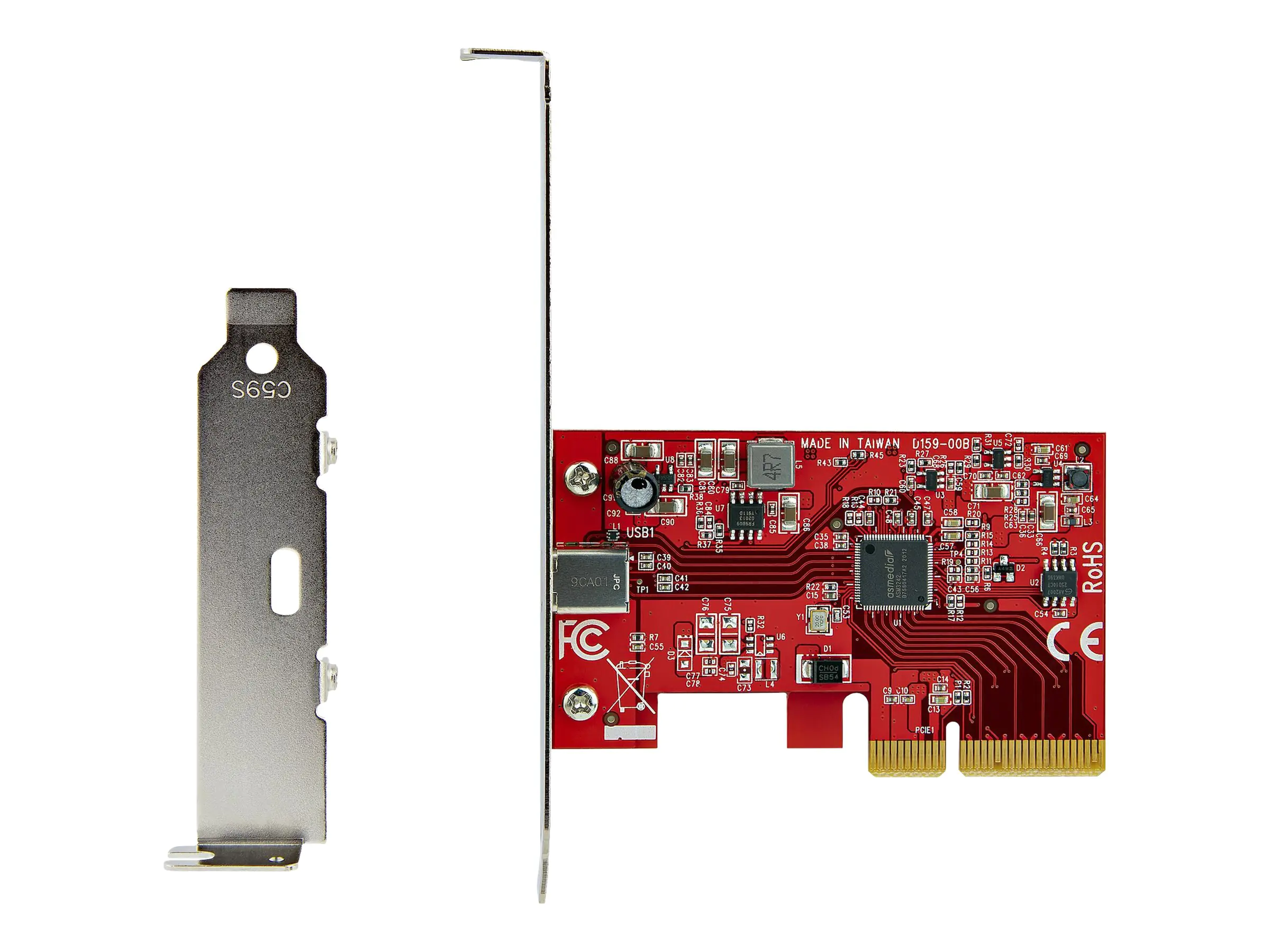 StarTech 1-Port USB-C PCIe Adapter - USB-C SuperSpeed 20 Gbit/s PCI Express 3.0 x4 Host Controller Karte - Win/Linux/macOS (PEXUSB321C) - USB-Adapter - PCIe 3.0 x4 Low-Profile - USB-C 3.2 Gen 2x2 x 1