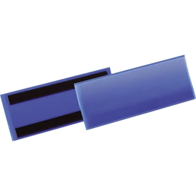 Durable Etikettentasche 1/2 A5 quer magn. d.bl 50 St. 175707