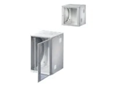 Rittal FlatBox - Gehäuse - geeignet für Wandmontage - RAL 7035 - 9U - 48.3 cm (19") Rittal FlatBox - Gehäuse - geeignet für Wandmontage - RAL 7035 - 9U - 48.3 cm (19")