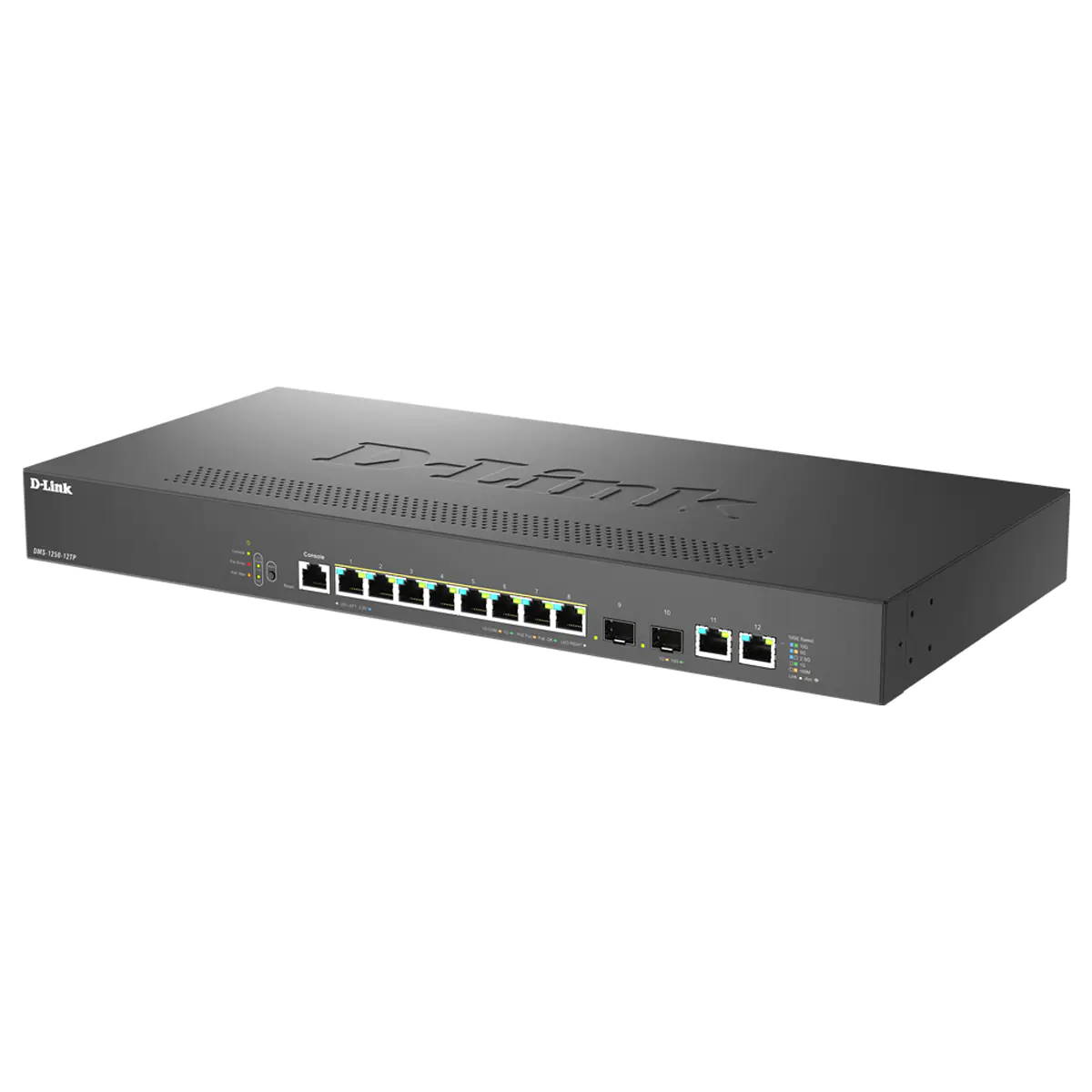 D-Link DMS-1250-12TP - Switch - L2+ - Smart - 8 x 10/100/1000/2.5G (PoE+) DMS-1250-12TP/E