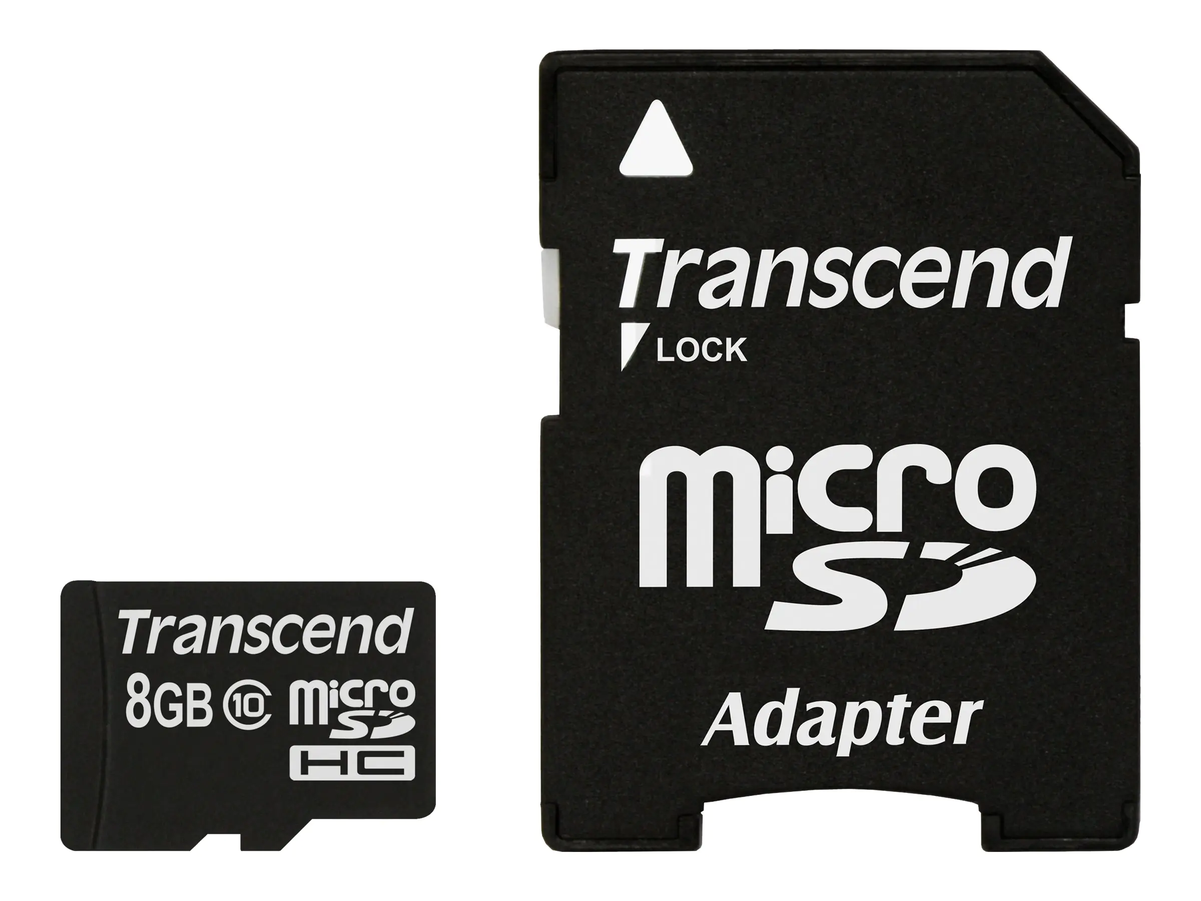 Transcend Premium - Flash-Speicherkarte (microSDHC/SD-Adapter inbegriffen) - 8 GB - Class 10 - 133x - microSDHC